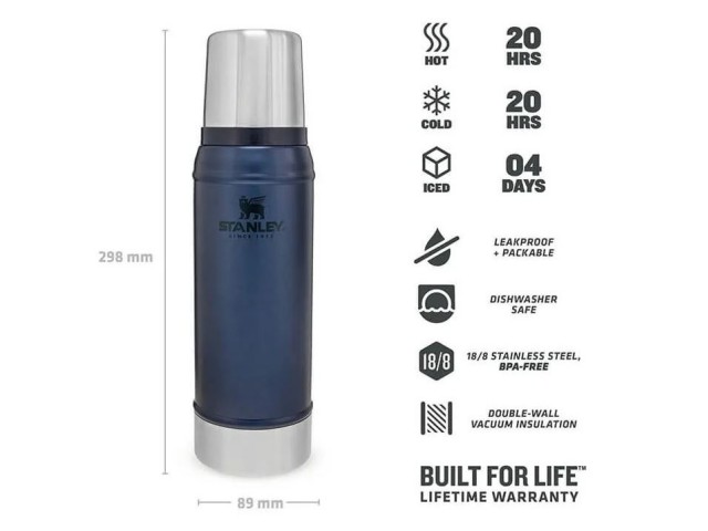 Thermosflasche STANLEY Classic Legendary 0,75l - blau