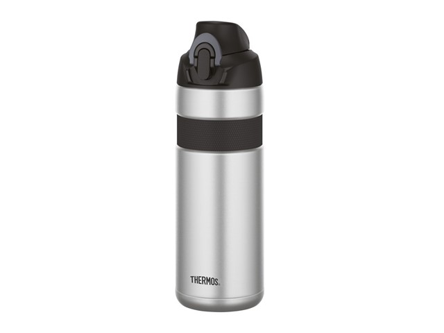 Kolesarska termovka s hidracijskim pokrovčkom THERMOS Sport mug 600ml - srebrna