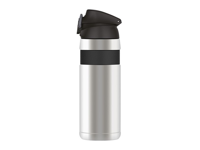 Kolesarska termovka s hidracijskim pokrovčkom THERMOS Sport mug 600ml - srebrna