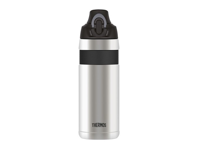 Kolesarska termovka s hidracijskim pokrovčkom THERMOS Sport mug 600ml - srebrna