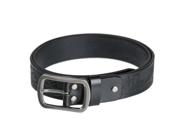 Pas usnjen MILTEC western črn - črn