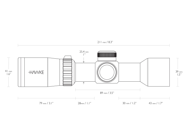 HAWKE 1.5-5x32 XB SR crossbow scope