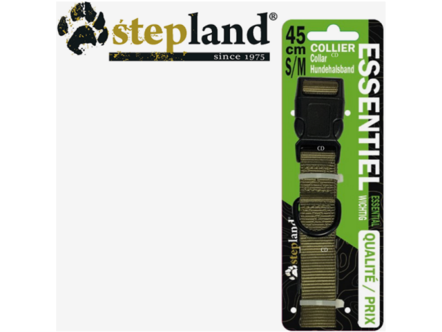 Halsband für Hunde STEPLAND Essentiel - grün 65 cm