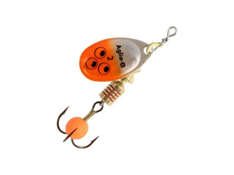 Blinker MEPPS Aglia-E silber/orange