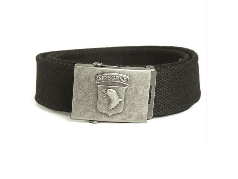 Black AIRBORNE military belt