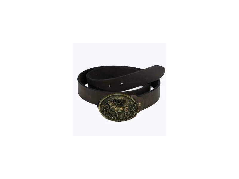 Remen za hlače JELEN - kopča koža