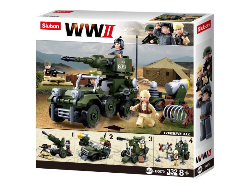 Set zum Zusammenbauen SLUBAN WWII 2v1