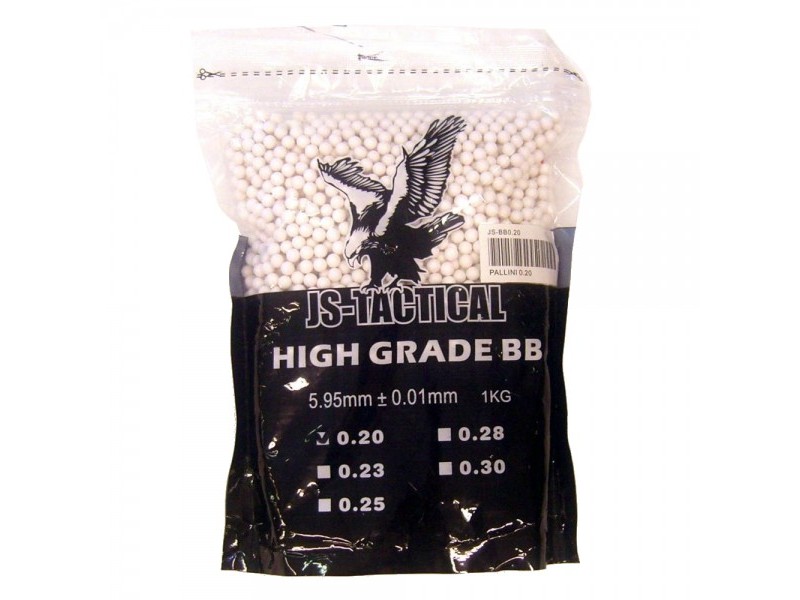 BB Kugeln JS-TACTICAL 0,25g weiß - 4000 Stück