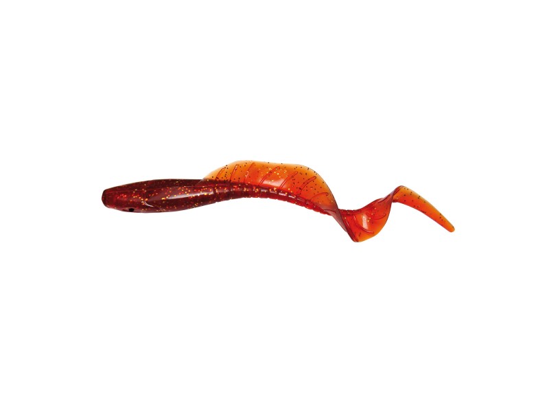 Silicone lures BEHR Trendex Crazy tail - Red/Glitter