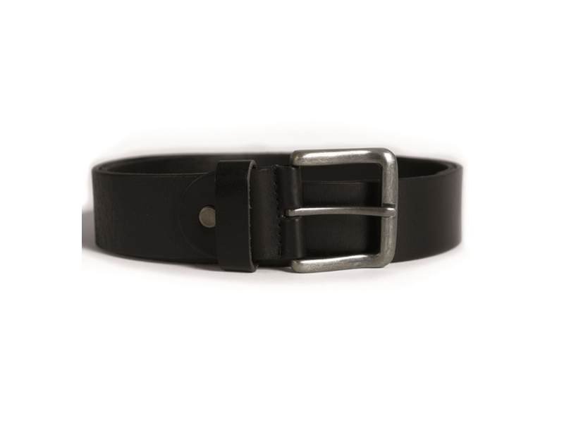 Pas MILTEC Black Leather - črn