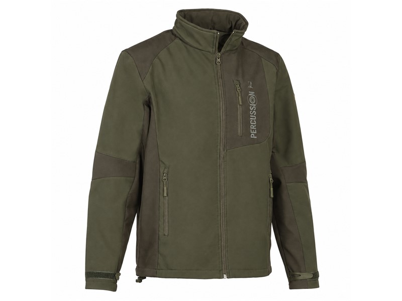 Otroška softshell jakna PERC Blouson - rjavo/zelena