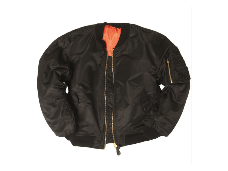 Bomberjacke MILTEC US BASIC MA1® FLIGHT - schwarz/orange