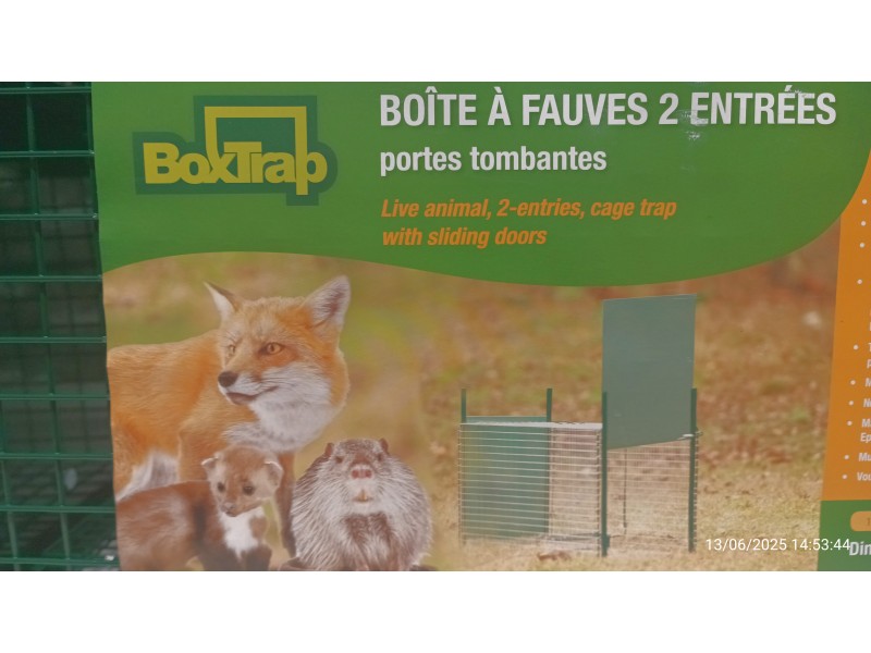 Live trap 60x21x21 cm - double doors