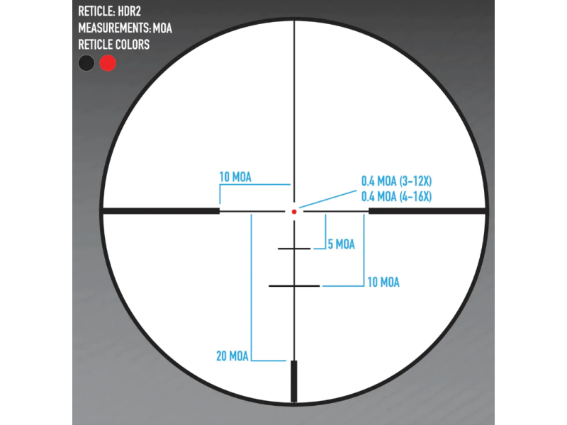 Telescopio da caccia SIGHTMARK Core 2.0 HX 4-16x50 HDR2