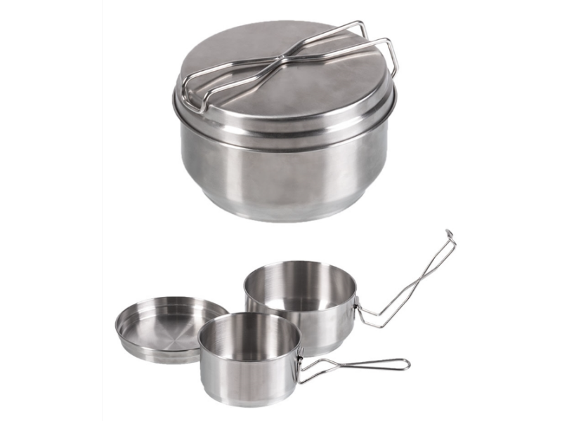 Set (3) posod MILTEC Czech - 3PC Stainless Steel