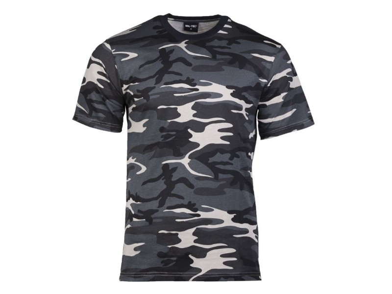 T-Shirt militärisch Dunkel Camo
