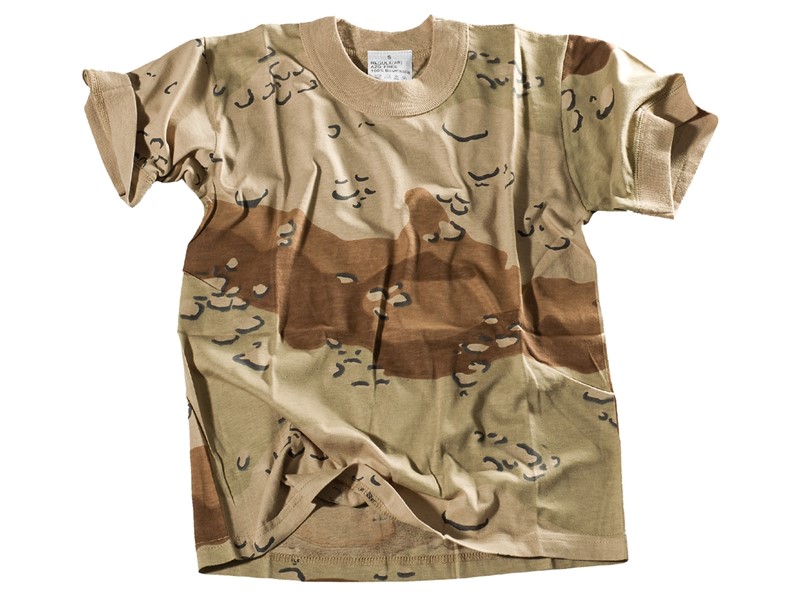 Majica otroška kratki rokav 3-col desert