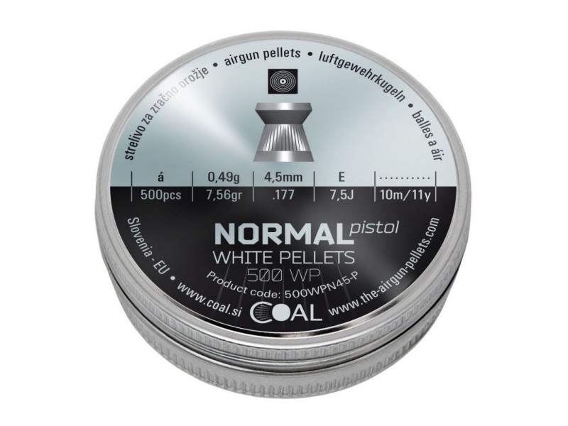 Diabole COAL Normal Pistol 4,5 mm 0,49g - 500 pz