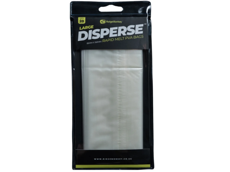 PVA vrečke RIDGEMONKEY Disperse Rapid Melt PVA Bags - 85x150 mm