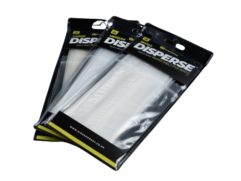 PVA vrečke RIDGEMONKEY Disperse Rapid Melt PVA Bags - 85x150 mm