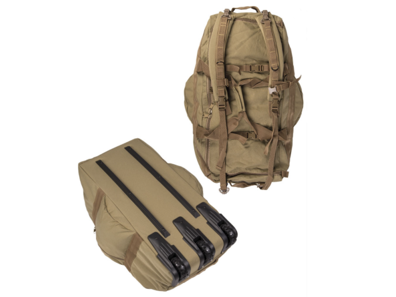 Tasche/Rucksack MILTEC Duffle mit Rollen - coyote 118 l