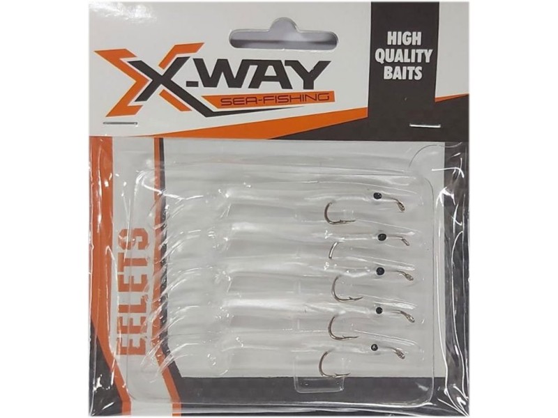 Silikonske vabe KALI KUNNAN X-WAY Eelets bela - 5 kom