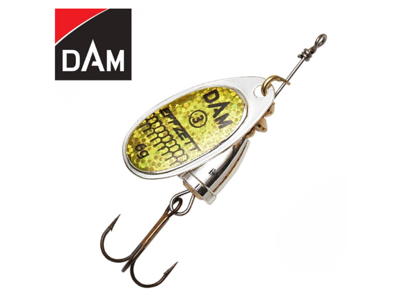 Blestivka DAM Effzett EXECUTOR Spinner - Gold Reflexive 8g/#4