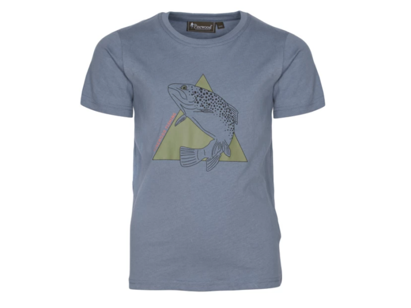 Otroška kratka majica PINEWOOD Fish - Shadow blue