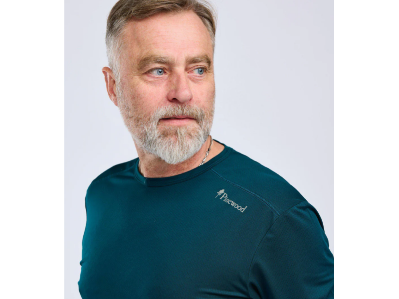 Majica PINEWOOD Function - teal modra