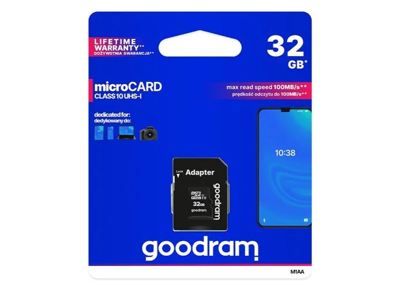 Speicherkarte GOODRAM 32GB micro SD 2in1 100MB/s