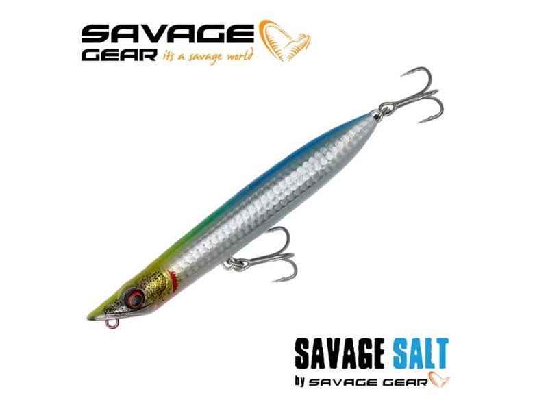 Vobler SAVAGE GEAR Slap Walker Yellow Green Blue - 12,5cm/20g