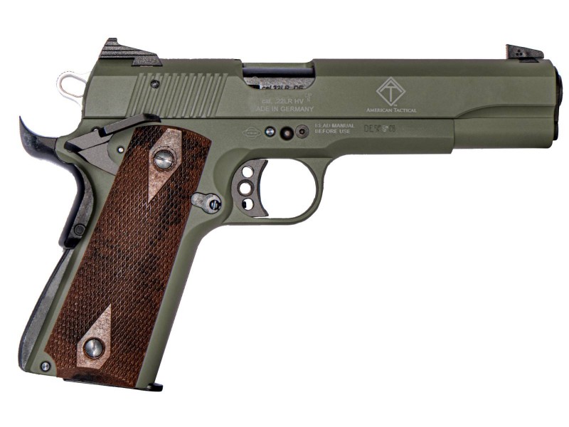 Polavtomatska pištola GSG 1911 Standard .22 Lr HV - zelena