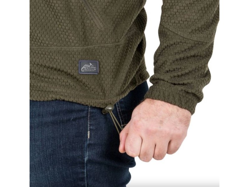 Maglietta in pile HELIKON Alpha Hoodie senza cappuccio - nera