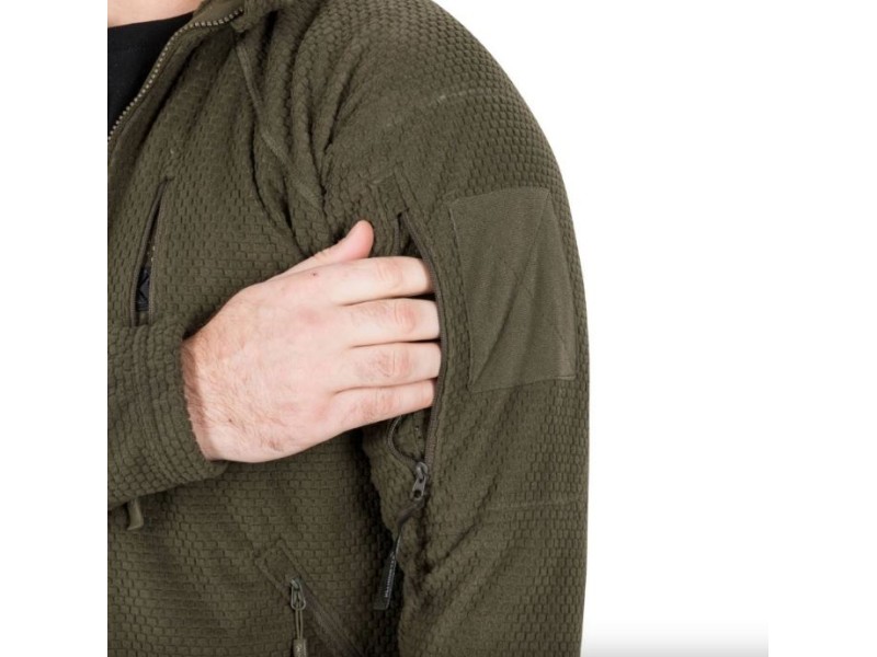 Maglietta in pile HELIKON Alpha Hoodie senza cappuccio - nera