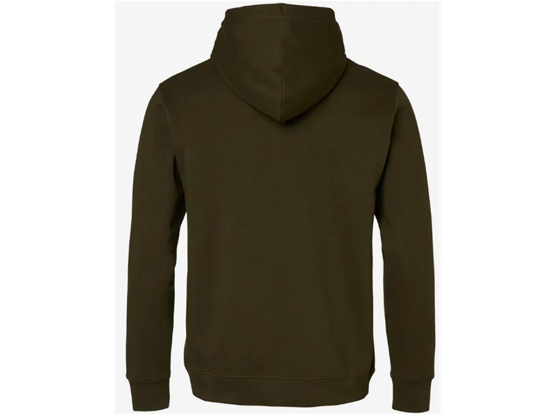 Pulover s kapuco ALASKA 1795 Camo Logo Hoodie - Night Green