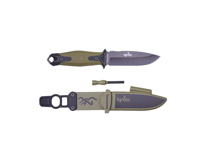 Coltello fisso BROWNING IGNITE con accendino