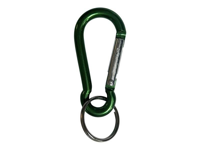 Karabiner ALU grün - 6 cm