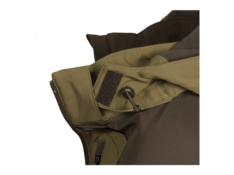 Jacke COFRA Softshell KLARBO - braun/schwarz