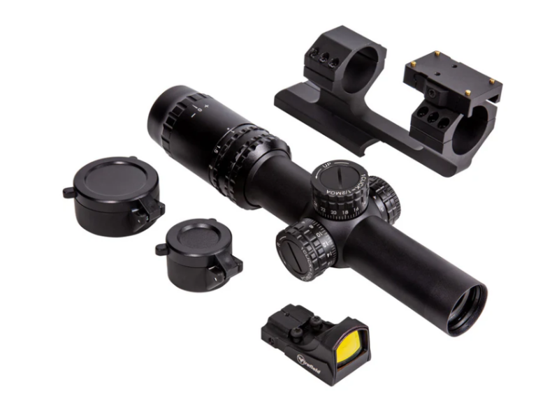 Telescopio da caccia FIREFIELD RapidStrike 1-6x24 kit Kommando con punto rosso