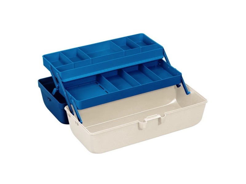 Valigia per attrezzatura da pesca 118/2T blu/bianco