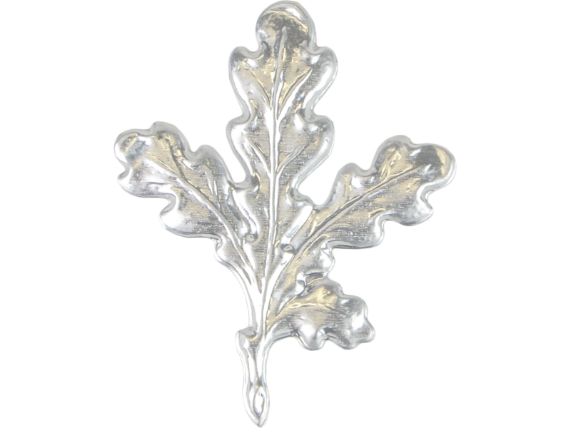 Dekoration für das Wildschweintrophäe EICHE BLÄTTER silber