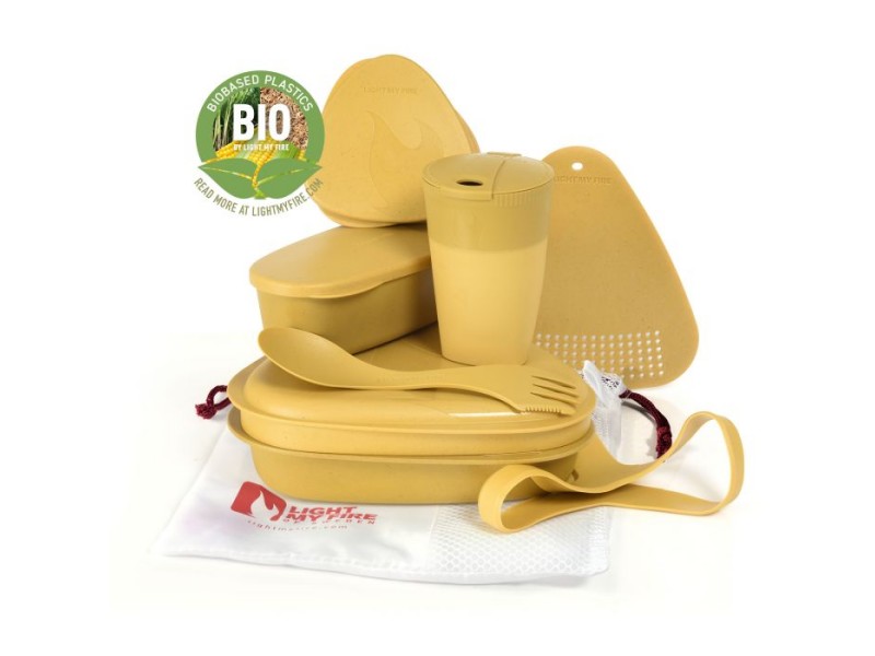 Essgeschirrset Light My Fire Meal Kit BIO - gelb (8-teilig)