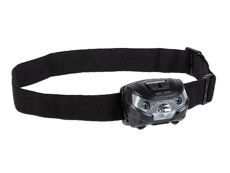 Stirnlampe Mil-tec - 2 Farben weiß/rot