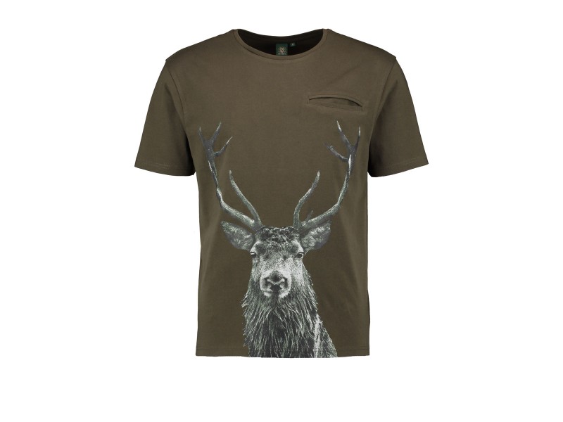 Short Sleeve Shirt ORBIS Deer with Pocket