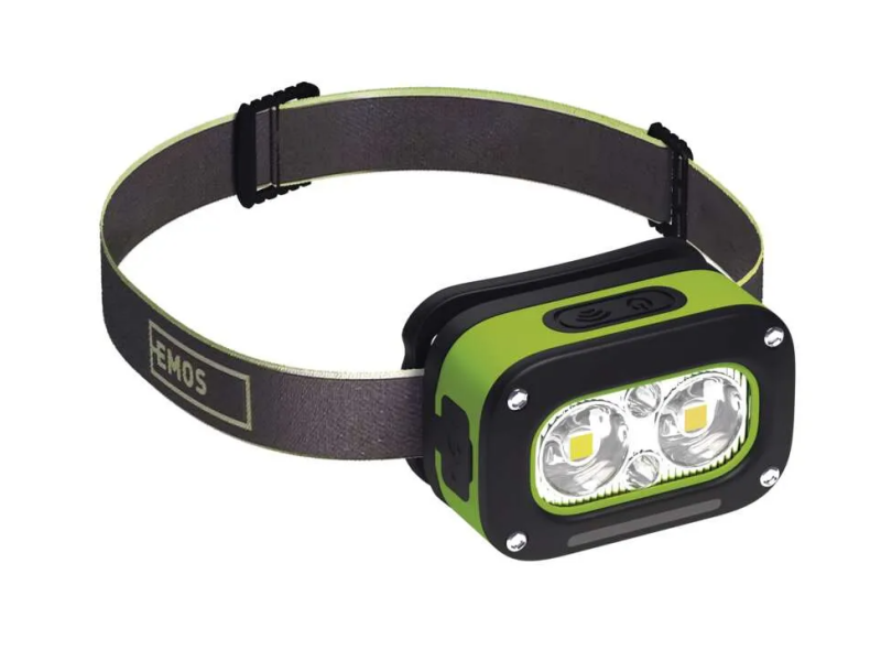 Naglavna polnilna svetilka EMOS LED - 175 lm