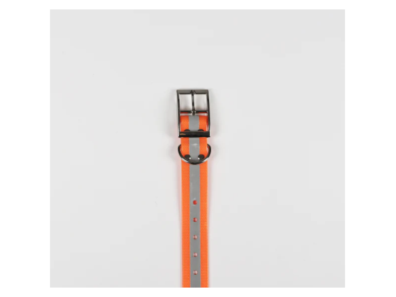 Collare per cani HUNDRA Riflettente arancione - 88 cm