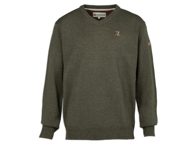 Jagdpullover PERC V-Neck Hunting - grün