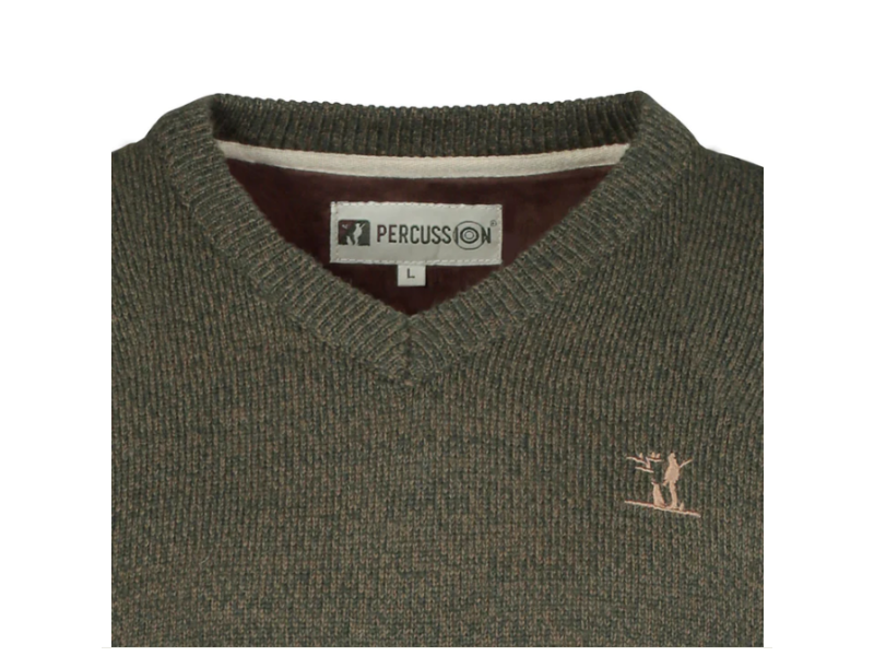 Jagdpullover PERC V-Neck Hunting - grün