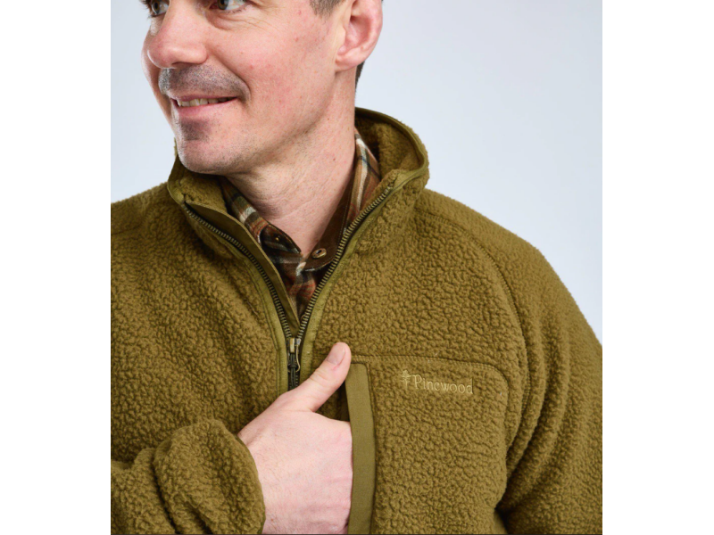 Flis jakna PINEWOOD Forest Pile - Zelena