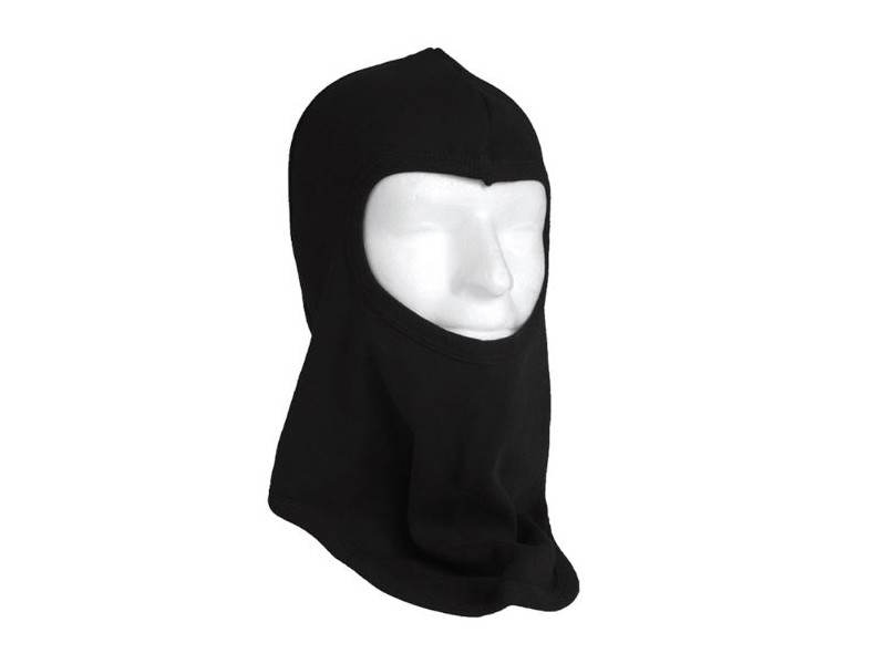 Kapa balaklava produžena crna 1 rupa